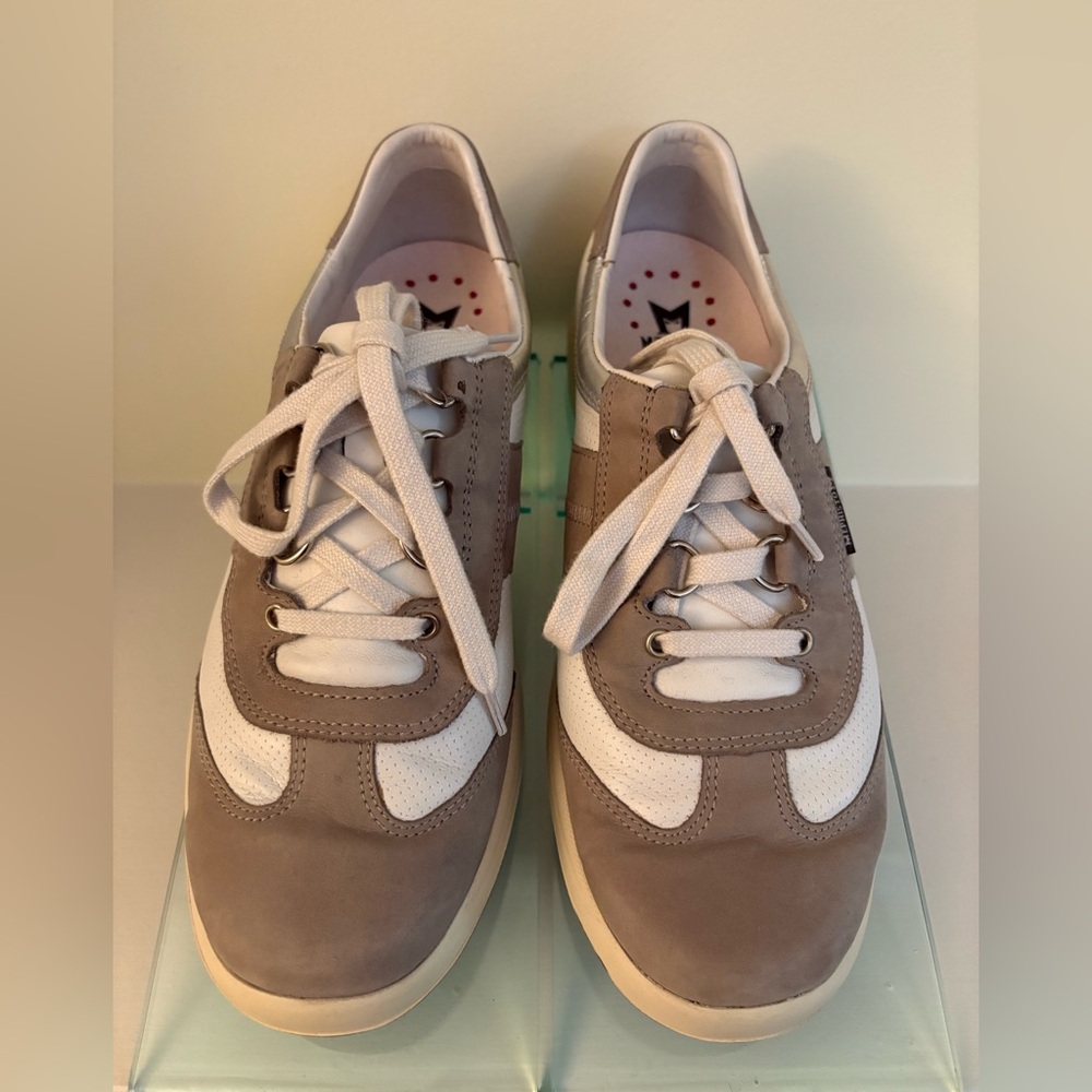 Mephisto Laser Perfore Light Grey/Dark Grey/White Smooth Sneakers Women’s 7.5